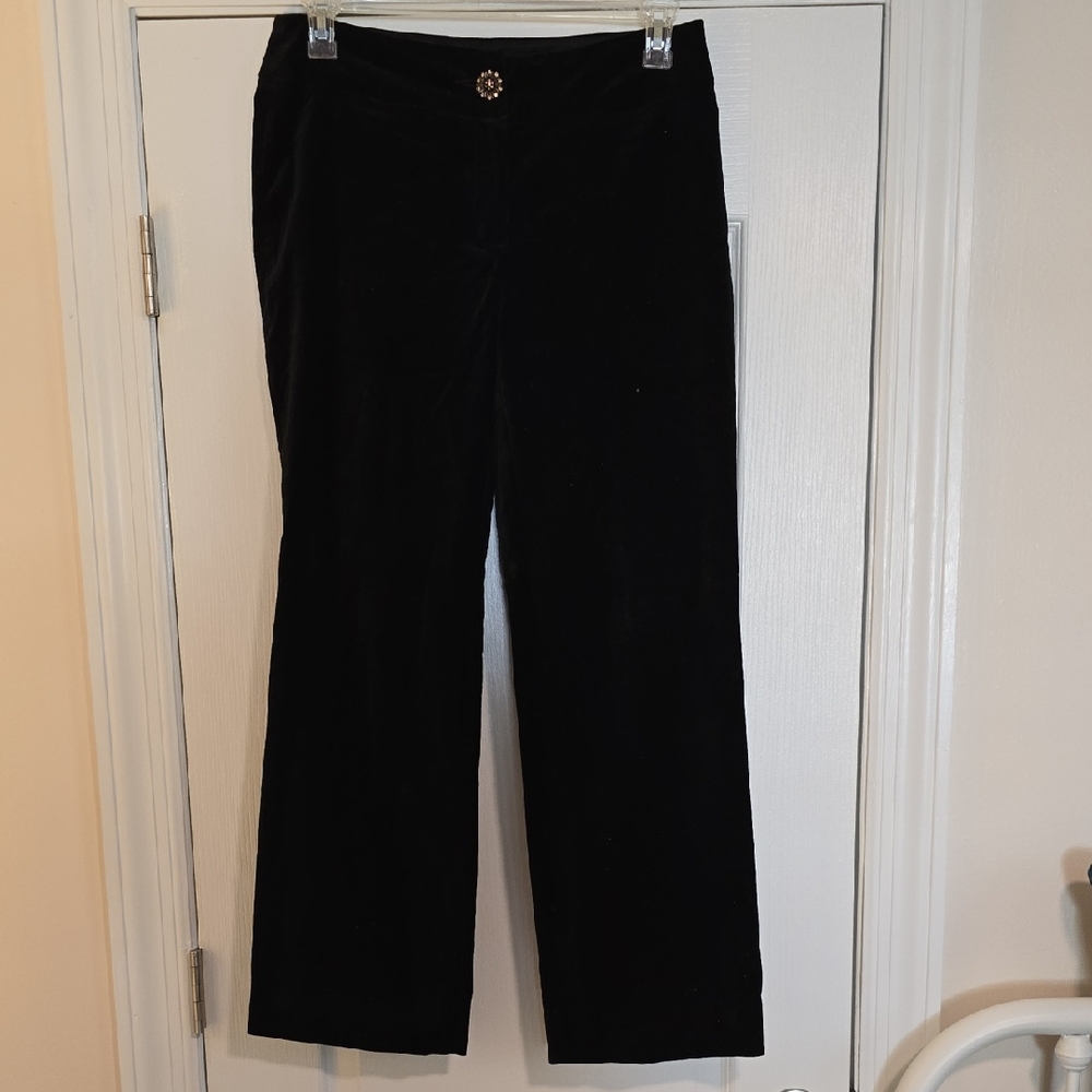 Karen Kane Velvet Black Pants